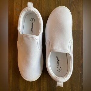 Cat & Jack - Kids White Slip on Shoe - White, Size Kids 1